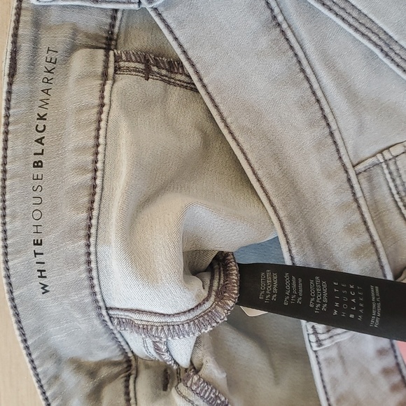 WHBM skinny moto jeans size 4 - Picture 3 of 4